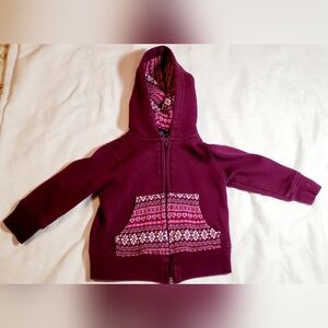 Baby girl 12 month jacket sweater with hood